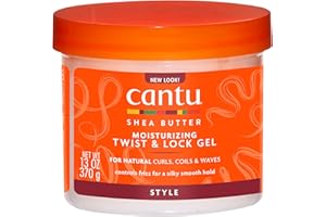 ‎CANTU CANTU Sheabutter für natürliches Haar Feuchtigkeitsspendende Twist & Lock Gel, 370 g