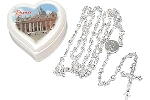 DELL'ARTE Articoli Religiosi, Rosario filigrana 4mm con scatolina San Pietro