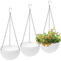 2 Pots De Fleurs Suspendus Bleus 15cm - Pour Intérieur Et Extérieur | Décoration Balcon