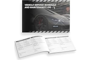 TEMPLATABLES Vehicle Service Schedule and Maintenance Log Book | Minimalistic Design, Premium Quality | Soft Touch Cover, 120gsm Paper | Track Services, Mileage, and Maintenance with Ease | A5