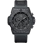 Luminox Lacivert M&uuml;h&uuml;r Kronograf Karartma XS.3581.BO Erkek Saati 45 mm - Siyah Askeri Saat Tarih İşlevi Kronograf 200 m Suya 