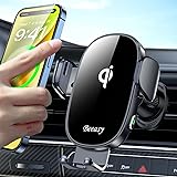Beeasy 15W Qi Caricatore Wireless Auto, Ricarica Wireless Auto-[360° Rotazione] [Auto-Bloccaggio] Porta Cellulare Auto per iP