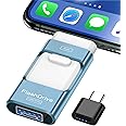 ZARMST Chiavetta USB da 128 GB, Espansione di Cle Memoria Esterna, Chiave Foto, Lettore Flash per iOS e Android, Computer, Pc