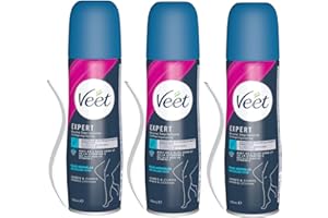Veet - Lot de 3 Spray Epilation - Peaux sensibles - 150 ml