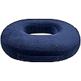 CLRUPR Seat Cushion Memory Foam Cushion - Donut Cushion for Relief of Haemorrhoids and Piles, Coccyx Pain, Suitable for Wheelchair, Car Seat, Office Or Outdoor (Navy Blue)