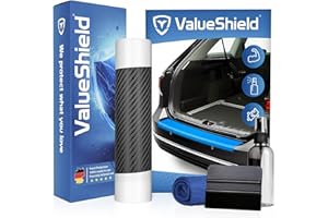 ValueShield Ladekantenschutz passend für Skoda Superb 3 (V) 2015-2024 (5-Türer, Kombi): Hochleistungsfolie, Lackschutzfolie & Kratzschutz für Kofferraum, Stoßstange, Schweller | Carbon-Design