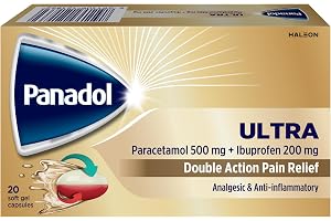 Panadol Ultra 20 Softgels | Double action pain relief | Paracetamol 500mg with Ibuprofen 200mg