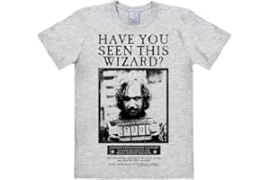 Logoshirt Film - Harry Potter - Sirius Black - Have You Seen This Wizard - T-Shirt Uomo - Grigio Melange - Design Originale Concesso su Licenza