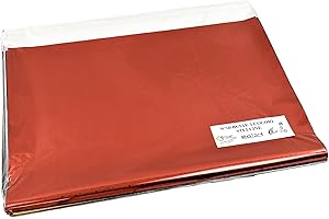 PACK-IN CENTER SRL Buste regalo METAL STELLINE, con Striscia Adesiva, Colori Assortiti, Dimensione cm 40x57,5+4 - Pezzi 50