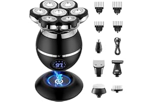 iWarmbase Head Shavers for Bald Men, 2025 Upgraded Head Shavers for Men, Wireless Rechargeable Head Shaver, Waterproof Mens Head Shaver