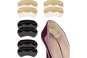 YOUKLY Fersenpolster für zu Große Schuhe, 4 Paar Fersenschutz für Schuhe Kleber Antirutsch, Hackenpolster Schuhe für Lockere Schuhe, Fersenkissen für Schuhe Verbesserte Passform und Komfort, Damen & Herren