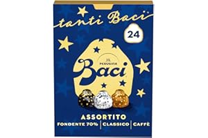 BACI PERUGINA Tanti Baci Cioccolatini Assortiti, Scatola Regalo Fondente 325g