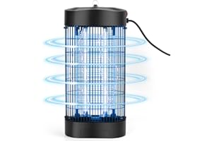 HKC Lampara Antimosquitos Electrico, Mata Mosquitos Electrico 9W 365nm 2 lámparas UV Trampa de Insectos, Matamosquitos para Interior Eficazmente Mosquitos Moscas y Polilla