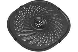 ‎FABATER Wymienna Patelnia do Grilla, Taca na Talerze Crisper ze Stali Nierdzewnej 304 Stojak na frytownicę, Części Zamienne do Frytownicy, Nieprzywierająca, Można myć w Zmywarce