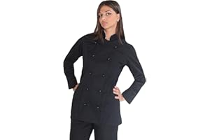 tessile astorino Ricamo Gratuito - Giacca Cuoco - Casacca Chef - Vari Colori - per Cucina e Ristorante - Uomo e Donna - Made in Italy