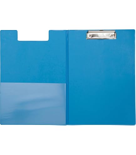 Porte-bloc Falken A4 - Fabriqué En Allemagne - Couverture Plastique Solide, Poche Avant Et Porte-stylo