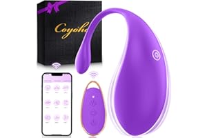 COYOHO Vibradorador Mujer Juguetes Eróticos Para Pareja Sexuales Juguetes Sexuales Vibrador Mando Distancia Vibradorador Clítoris Control Remoto APP 9 Modos Consoladores.. Para Mujer Con Vibración