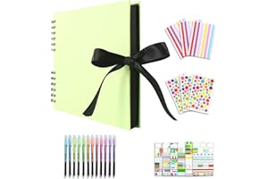 Vienrose Album Photo Scrapbooking 10x15 Livre Fait à La Main DIY Album 80 Pages Cadeaux pour Bebe Valentin Anniversaire Enfant Mariage Voyage Festival L'Obtention du Diplôme