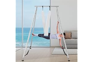 Happybuy Yoga Aerial Frame,Yoga Frame Stand,Portable Yoga Stand Fitness, 2.93m 115" Height Steel Pipe Yoga Swing Stand,Yoga Rig With 6m or 12m Yoga Stretch Fabric