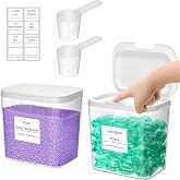 Lifewit Washing Powder Container, Laundry Organizer, Washing Machine Plastic Storage Box, Containers for Bathroom, Washing Ma