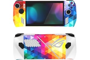 PlayVital 2 Set Protective Skin Decal for ROG Ally, Custom Stickers Vinyl Wraps for ROG Ally Handheld Gaming Console - Colorful Triangle