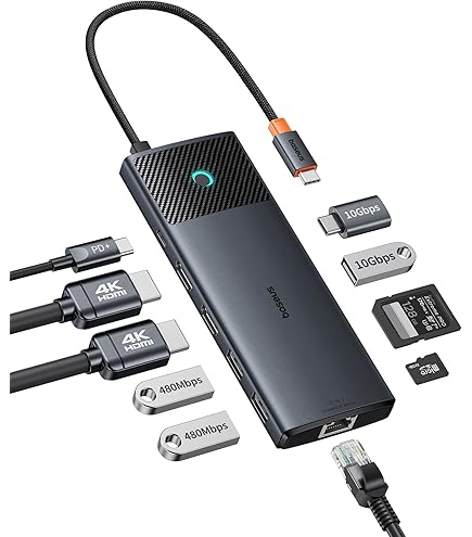 Docking Station USB-C 11-in-1 ICY BOX - Per 2 Monitor, 4K, Ethernet, 60W - Foto 2