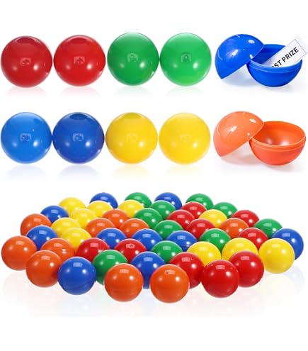 EHJRE Balle de Pong, Balles de Tombola, Sphères en PP sans Couture, Balles Polyvalentes, Balle de Tennis de Table, Bingo pour Jeux de Bricolage, Décoration de Fête, 100 Pièces Blanches