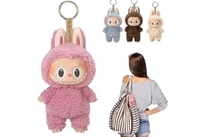 Huiyuenuo Portachiavi Labubu, Ambolio Labubu, Peluche Labubu, Pupazzi Labubu, Portachiavi Mostro Labubu, Peluche Labubu, Scatola Sorpresa Labubu, Regalo per Bambini, Ragazzi e Ragazze