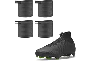 UamGlsob 2 paia di lacci scarpe da 4mm per calcio, lacci piatti sottili per scarpe da rugby e calcio alte/basse