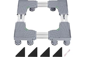 KEESIN Podstawa stojaka do pralki, 12 stabilnych nóżek, wielofunkcyjny stojak do pralki, suszarki i lodówki, zamrażarek, kuchenek