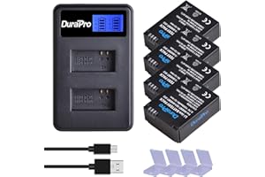 DuraPro 4 baterías + LCD Dual USB Charger para GoPro 3 Hero3 +, Hero3 y GoPro AHDBT-301, AHDBT-302