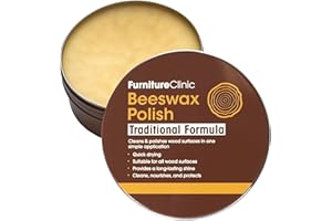 Cire d’Abeille Bois & Meubles Furniture Clinic – 200 ml – Cire d’Abeille Naturelle Tous Types et Teintes de Bois – Cire de Protection et d’Entretien pour Toutes les Surfaces en Bois