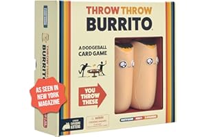 Exploding Kittens - Presents Throw Throw Burrito - A Dodgeball Card Game - Family Card Games for Adults, Teens & Kids - 2-6 Players - Ages 7 and Up - 120 Cards
