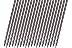 LURROSE 20pcs bois bâtons de de cheveux naturels chinois droites épingles à cheveux pour les femmes filles