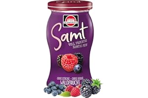 ‎SCHWARTAU Schwartau Samt Waldfrucht, Fruchtaufstrich ohne Stücke und ohne Kerne, 270g