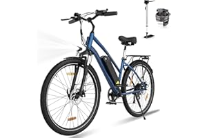 ELEKGO 28" Bicicleta Eléctrica, Motor de 250W, 7 Velocidades, Bici Eléctrica con Batería Extraíble de 36V 15Ah, Ebike Bicicletas Pedaleo Asistido Alcance hasta 45-100KM