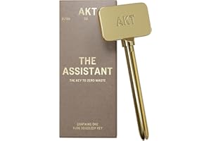 AKT, THE ASSISTANT. Tube squeezer key — The key to ZERO WASTE. 100% PLASTIC FREE & RECYCLABLE — Squeeze out every last drop of your NATURAL DEODORANT BALM from AKT LONDON