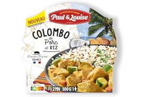 Paul & Louise Colombo de Porc - 300g - 100% viande origine France - Plat traditionnel antillais
