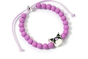 The Carat Shop Hello Kitty fioletowa bransoletka z koralikami z zawieszką Kuromi