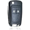 2 Button Replacement Remote Flip Key Fob Case Shell Fix For Compatible with Opel Vauxhall Buick Astra Insignia Vectra Chevrolet Cruze Aveo Spark Captiva Orlando