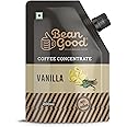 Bean Good Cold Coffee Concentrate - Vanilla Flavour- Serves 15 Cups – 200ml -100% Pure Coffee - Just Add Cold Milk/Sugar