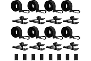 GENÉRICO Kit De Fijación De Carrete Cubierta Solar para Piscina, 24 Piezas, Correas Y Clips Cubierta Solar Piscina Enterrada, Kit Correas Manta So-lar, para Hacer Ejercicio Al Aire Libre, Natación