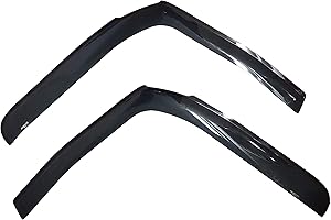 PERFLEX Juego de deflectores de viento, protectores de lluvia, deflectores laterales de ventana para camión FH4, accesorios de decoración