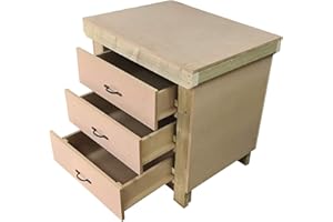 ARBOR GARDEN SOLUTIONS Workbench Tool Cabinet Wooden 18mm MDF Top Heavy-Duty Industrial Work Table (3ft)