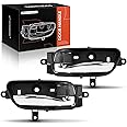 A-Premium Inside Interior Door Handles Compatible with Nissan Altima 2013-2018, Murano 2015-2019, Pathfinder, Maxima, Titan, Titan XD, Textured Black, 2-PC Set, Front or Rear Driver & Passenger Side