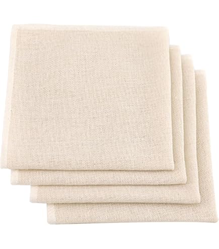 LKXHarleya 5 filtri per Alimenti, Sacchetto di Garza Riutilizzabile 30x30 cm per tè, Yogurt, Succo, Vino, zuppa ed Erbe aromatiche, Bianco