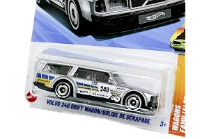Hot Wheels Volvo 240 Drift Wagon (JBB40) - Familjevagnar 3/5-serien 1:64 Bilmodell licensierad av Volvo & Michelin