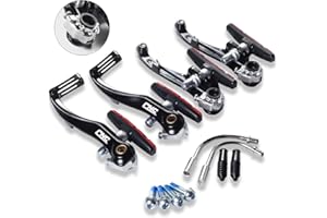 CNCLOL Bike V Brake Set, Bicycle V Brake for Front& Rear, V Brake Caliper Set For Road Bike/Mountain Bike/MTB/BMX.