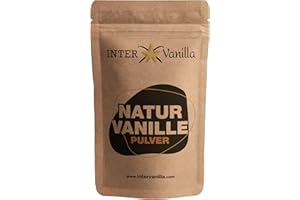 ‎INTERVANILLA InterVanilla Natur Vanille gemahlen VANILLEPULVER, 100g aus 100% echten Premium Vanilleschoten. Vanilla bean powder. Vanillepulver ohne Zusätze, ohne Zucker