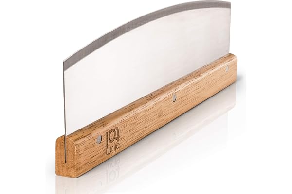 Blumtal coupe pizza en acier inoxydable - couteau pizza professionnel avec lame 32 cm - couteau a pizza très tranchant et robuste - usage polyvalent - accessoire pizza ergonomique & facile à ranger